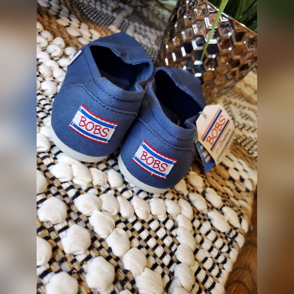 BOBS  From Skechers Women's Peace And Love Dark Navy Flats - Picture 9 of 12